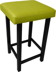 Taboret Klasyk tkanina Eko-skóra podstawa metalowa Stołek Loft : Kolor Stelaża - Czarny , Kolor tkaniny - EKO-SKÓRA - 5D, Typ tkaniny - Eko-skóra , Wysokość - 60 cm