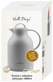 Szary termos Vialli Design, 1 l