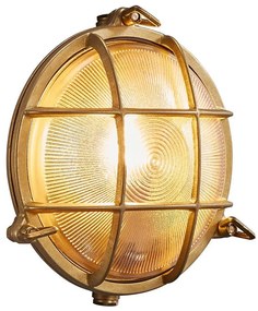 Nordlux - Kinkiet zewnętrzny POLPERRO 1xE27/12,5W/230V IP64 mosiądz