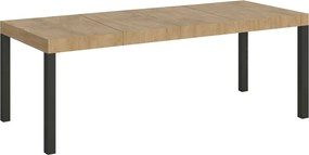 Stół rozkładany 180/284x90 cm Everyday Premium dąb naturalny nogi antracytowe