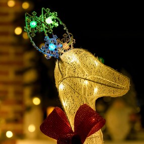 Outsunny Renifer LED — dekoracja świąteczna