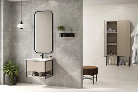 Szafka pod umywalkę TURF LOVERS GREY 60-1S 60cm szara STRAMA