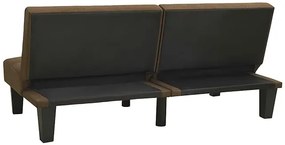 Rozkładana brązowa sofa - Iluna 3X