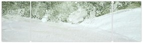 Obraz - Abstrakcja pędzle (170x50 cm)