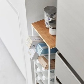 Biały metalowy regał na wino liczba butelek 16 20x88,5x19 cm Tower – YAMAZAKI