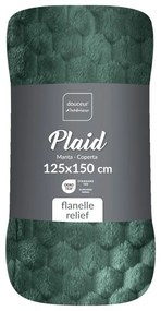 Zielony koc z mikfroflaneli 125x150 cm Mini Frosty – douceur d'intérieur
