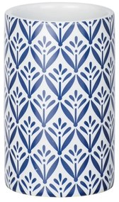 Niebieski ceramiczny kubek na szczoteczki do zębów Wenko Lorca