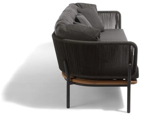 Ciemnoszara sofa ogrodowa Omer – Diphano