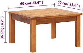 Ogrodowy stolik kawowy - Egle 3X