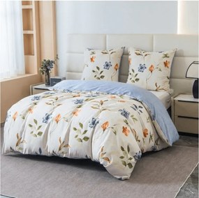 PrzytulneMieszkanie.pl PrzytulneMieszkanie.pl Pościel z mikroflanelu GENTLE LEAVES kremowa Rozmiar pościeli: 70 x 90 cm | 140 x 220 cm