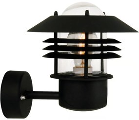 Nordlux - Zewnętrzna oprawa ścienna VEJERS 1xE27/60W/230V IP54 czarna