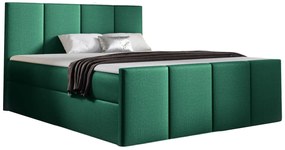 Zielone pikowane łóżko kontynentalne 5 rozmiarów K0-W04