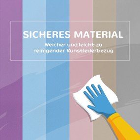 HOMCOM Zestaw miękkich klocków dla dzieci, zabawki do wspinaczki i raczkowania, pianka EPE, ekoskóra, 20 cm