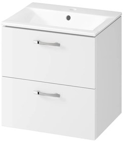 Cersanit S801-456 - Wisząca szafka łazienkowa z umywalką NIKO 50x40 cm biała