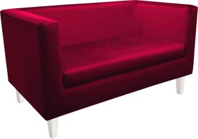 Sofa Monaco : Kolor nogi - Biała, Kolor tkaniny - VELVET - MG31, Typ tkaniny - Velvet, Wysokość nogi - 15 cm