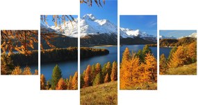 Obraz - Jesień w Alpach (125x70 cm)