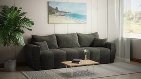 Sofa, Kanapa do salonu z funkcją spania- BUENO - czarny