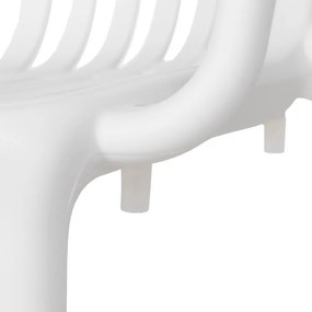 Białe plastikowe krzesło Alia – Ixia