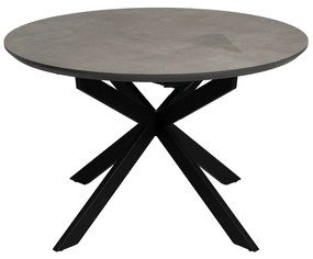 Okrągły rozkładany stół z dodatkowym blatem ø 120 cm Rocía – Ixia
