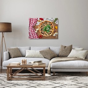 Obraz na szkle pizzy (70x50 cm)