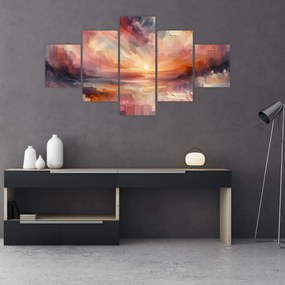 Obraz - Malowane zorze (125x70 cm)