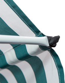 Outsunny markiza markiza zaciskowa składane ramię ramię przegubowe markiza z regulacją wysokości aluminium zielona