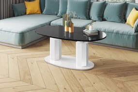 Rozkładany i podnoszony ławostół Barletta w wysokim połysku