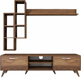 Ściana telewizyjna Mia Walnut