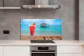 Szkło Ozdobne do Kuchni Drink na Tropikalnej Plaży