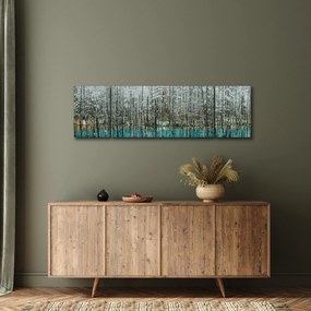 Obraz - Turkusowy staw, Biei, Japonia (170x50 cm)