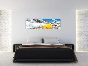 Obraz - Kemping w górach (170x50 cm)