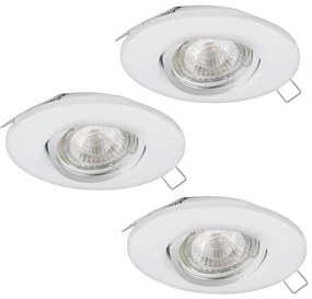 Eglo 95895 - ZESTAW 3x LED Oprawa wpuszczana PENETO 1 1xGU10-LED/3W/230V