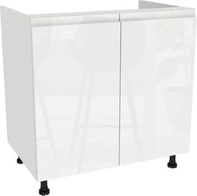 Zestaw Mebli Kuchennych MODERN 170 cm Biały Połysk Nowoczesny