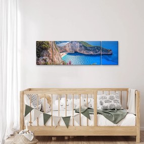 Obraz - Plaża Navagio, Grecja (170x50 cm)