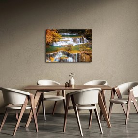 Obraz - Wodospady Huay Mae Khamin, Tajlandia (70x50 cm)