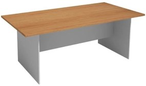Stół konferencyjny PRIMO GRAY, 2000 x 1000 mm, szary/buk