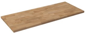Uniwersalny blat do szafki łazienkowej lub konsoli naturalny dębowy drewno 46 x 120 cm
