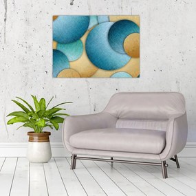 Obraz na szkle kręgów abstrakcji (70x50 cm)