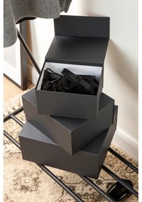 Kartonowe pojemniki z pokrywką zestaw 3 szt. Ilse – Bigso Box of Sweden