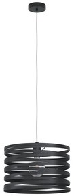 Czarna lampa wisząca z metalowym kloszem ø 37 cm CREMELLA – EGLO