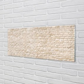 Szklany Panel Surowa Ściana z Cegieł