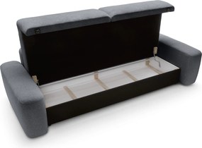 Masseno Sofa VEO z funkcją spania i pojemnikiem na pościel, Rozkładana sofa - Niebieski, RAVEN 18