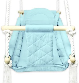 Trzy poziomowa huśtawka dziecięca niebieska M9-S46