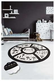 Dywan dla dzieci Black City, ⌀ 140 cm