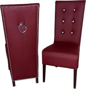 Krzesło nowoczesne do jadalni pikowane oparcie wygodne siedzisko