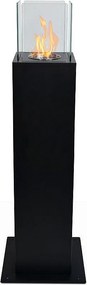 Capri 110 Czarny kominek ogrodowy na bioetanol