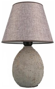 Lampa stołowa RAMZES 1xE27/40W/230V szara