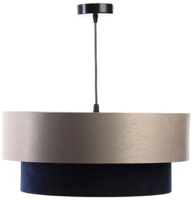 Lampa wisząca z satynowo-welurowym abażurem - S426-Parma