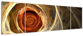 Obraz - Róża w artystycznym duchu (170x50 cm)