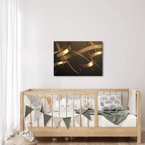 Obraz - Brązowe wstążki (70x50 cm)
